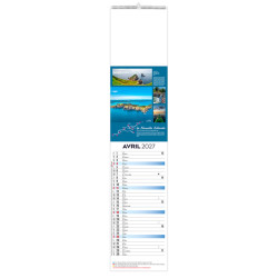 Calendrier personnalisé fabriqué en France 12 feuillets Voyage