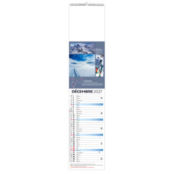 Calendrier personnalisé fabriqué en France 12 feuillets Voyage