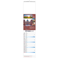 Calendrier personnalisé fabriqué en France 12 feuillets Voyage