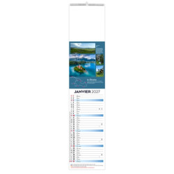 Calendrier personnalisé fabriqué en France 12 feuillets Voyage