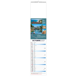 Calendrier personnalisé fabriqué en France 12 feuillets Voyage