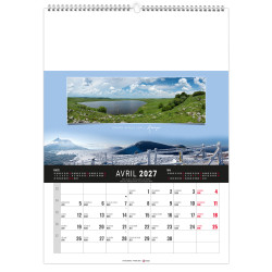 Calendrier publicitaire fabriqué en France Mural 12 feuillets Étandu