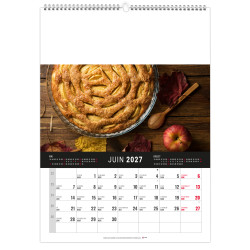 Calendrier publicitaire fabriqué en France Mural 12 feuillets Marmite