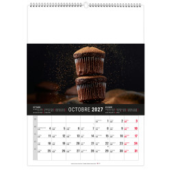 Calendrier publicitaire fabriqué en France Mural 12 feuillets Marmite