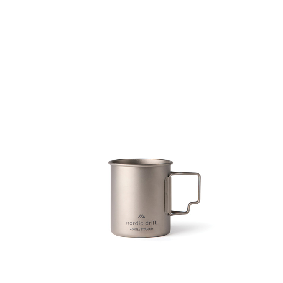Tasse publicitaire 450 ml ultra légère en titane Nordic Drift Trail