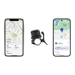 Sonnette publicitaire de vélo avec géolocalisation Dual