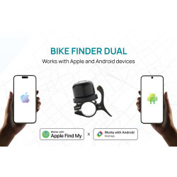 Sonnette publicitaire de vélo avec géolocalisation Dual