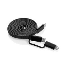 Câble publicitaire magnétique 60W 2 en 1 Arc en PET RCS