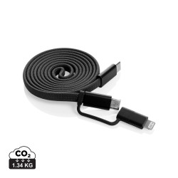 Câble publicitaire magnétique 60W 2 en 1 Arc en PET RCS