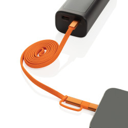 Câble publicitaire magnétique 60W 2 en 1 Arc en PET RCS