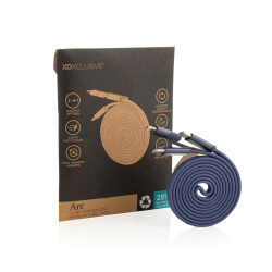 Câble publicitaire magnétique 60W 2 en 1 Arc en PET RCS