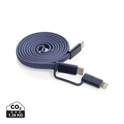 Câble publicitaire magnétique 60W 2 en 1 Arc en PET RCS