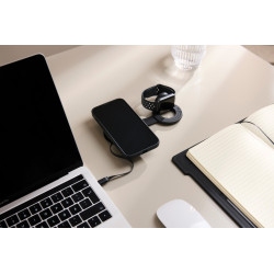 Chargeur publicitaire de voyage sans fil 2-en-1 15W VINGA Baltimore RCS