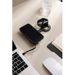 Chargeur publicitaire de voyage sans fil 2-en-1 15W VINGA Baltimore RCS
