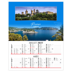 Calendrier personnalisable 6 feuillets En France