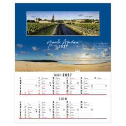 Calendrier personnalisable 6 feuillets En France