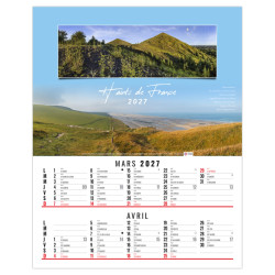 Calendrier personnalisable 6 feuillets En France