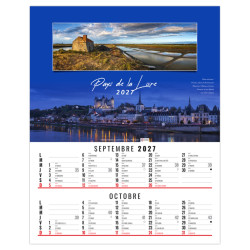 Calendrier personnalisable 6 feuillets En France
