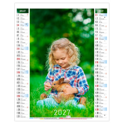 Calendrier personnalisable fabriqué en France 6 feuillets Mattéo