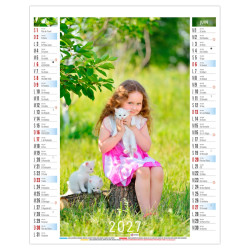 Calendrier personnalisable fabriqué en France 6 feuillets Mattéo