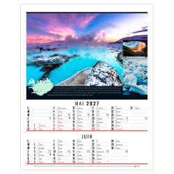 Calendrier personnalisable fabriqué en France 6 feuillets Théo