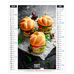 Calendrier personnalisable fabriqué en France 6 feuillets Gustave