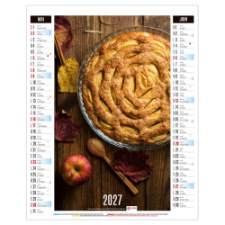 Calendrier personnalisable fabriqué en France 6 feuillets Gustave