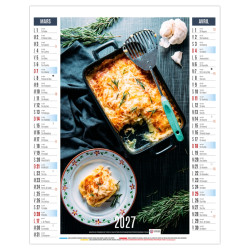 Calendrier personnalisable fabriqué en France 6 feuillets Gustave