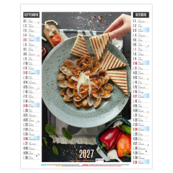 Calendrier personnalisable fabriqué en France 6 feuillets Gustave