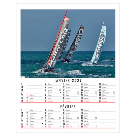 Calendrier personnalisable fabriqué en France 6 feuillets Thomas