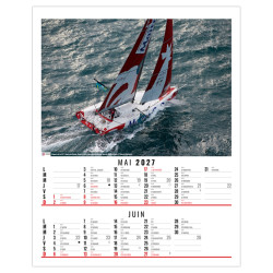 Calendrier personnalisable fabriqué en France 6 feuillets Thomas