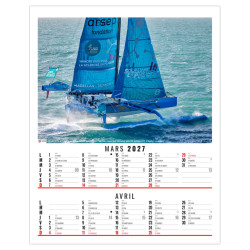 Calendrier personnalisable fabriqué en France 6 feuillets Thomas