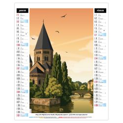Bloc illustré agrafé de 6 feuillets publicitaire fabriqué en France Diane
