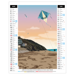 Bloc illustré agrafé de 6 feuillets publicitaire fabriqué en France Diane