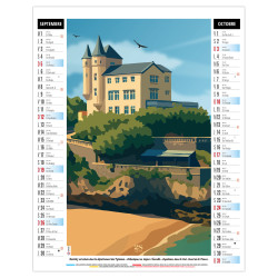 Bloc illustré agrafé de 6 feuillets publicitaire fabriqué en France Diane