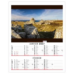 Calendrier personnalisé fabriqué en France 6 feuillets Matisse