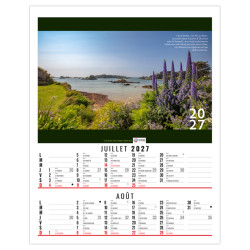 Calendrier personnalisé fabriqué en France 6 feuillets Matisse