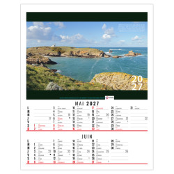 Calendrier personnalisé fabriqué en France 6 feuillets Matisse