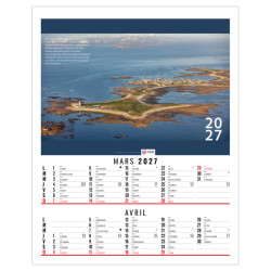 Calendrier personnalisé fabriqué en France 6 feuillets Matisse