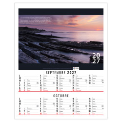Calendrier personnalisé fabriqué en France 6 feuillets Matisse