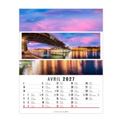 Calendrier personnalisé fabriqué en France 12 feuillets Céline