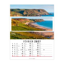 Calendrier personnalisé fabriqué en France 12 feuillets Céline