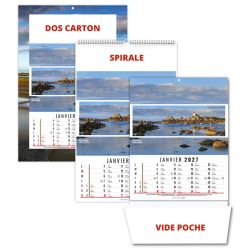 Calendrier personnalisé fabriqué en France 12 feuillets Céline
