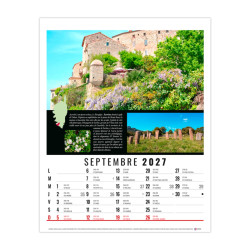 Bloc illustré agrafé de 12 feuillets publicitaire fabriqué en France Hubert