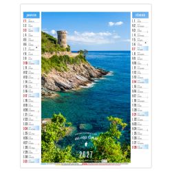 Calendrier personnalisable fabriqué en France 6 feuillets Léa