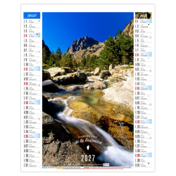 Calendrier personnalisable fabriqué en France 6 feuillets Léa