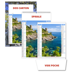 Calendrier personnalisable fabriqué en France 6 feuillets Léa