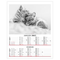 Calendrier personnalisable fabriqué en France 6 feuillets Anna
