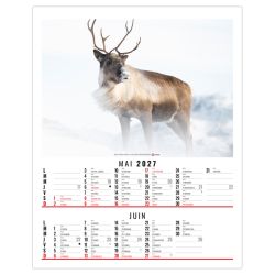 Calendrier personnalisable fabriqué en France 6 feuillets Anna