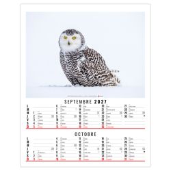 Calendrier personnalisable fabriqué en France 6 feuillets Anna